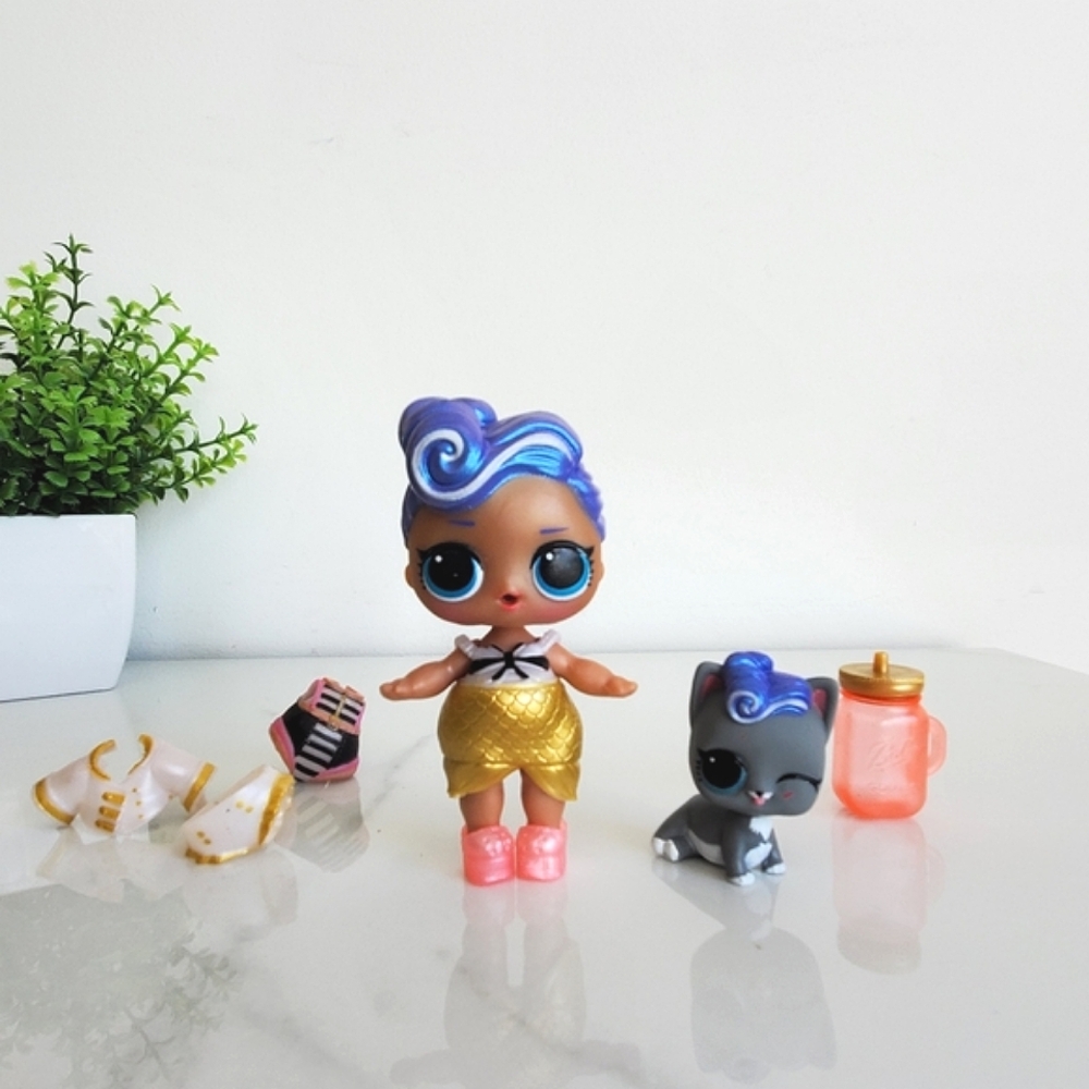 🌊 L.O.L Surprise! Dolls Bubbly Captain BB  Mermaid Pearl Kittty And Accessories